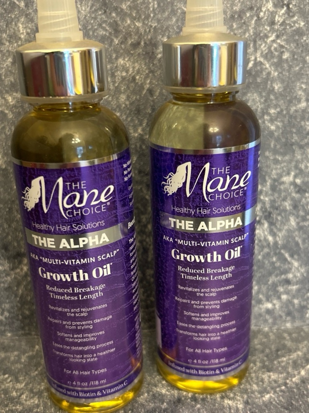 2X NEW The Mane Choice. The Alpha Growth Oil